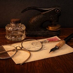 The Correspondence - Dark Academia Writing Set - Vintage Inspired Desk Decor